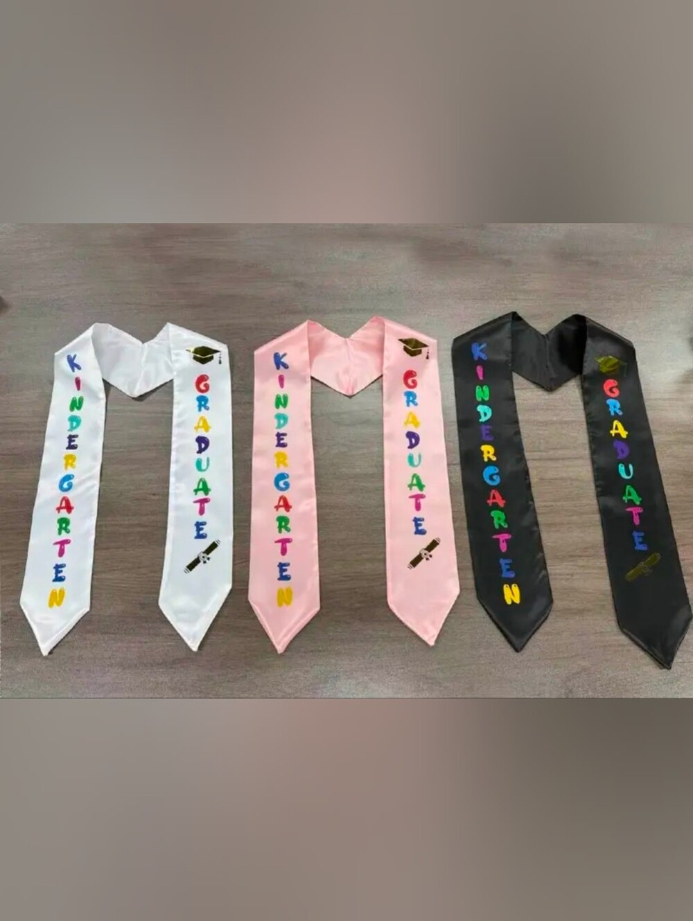 Kindergarten Graduation Sash - BLACK